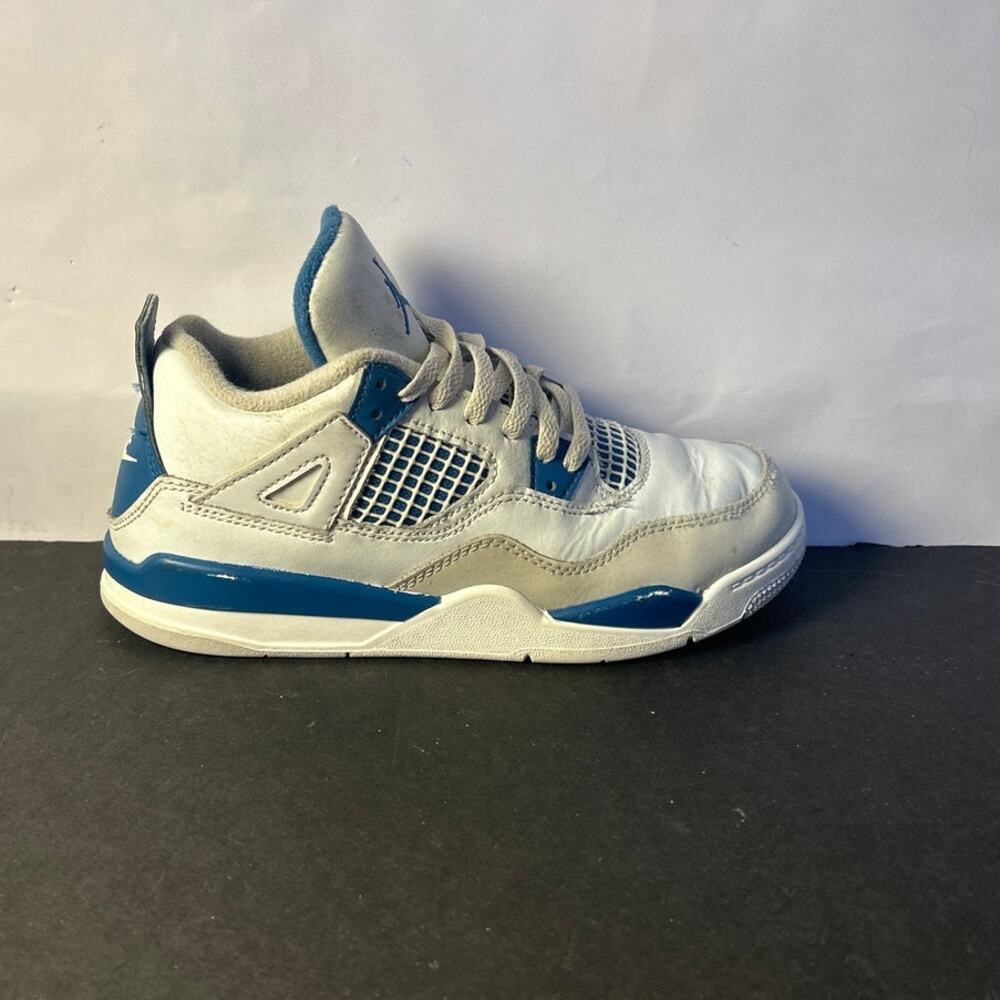 Youth Nike Air Jordan 4 Retro PS 'Military Blue Size 3Y